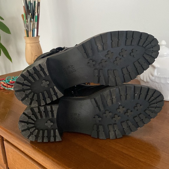 Black Leather Naturalizer Tia Ankle Motorcycle Boots Sz 9 NWOT - Picture 5 of 8